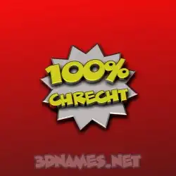 chrecht in 100 Percent style - 3D name wallpaper