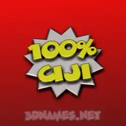 ciji in 100 Percent style - 3D name wallpaper