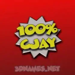 cjay in 100 Percent style - 3D name wallpaper