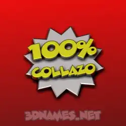 collazo in 100 Percent style - 3D name wallpaper