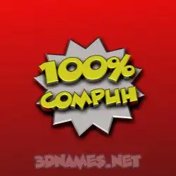 compuh in 100 Percent style - 3D name wallpaper
