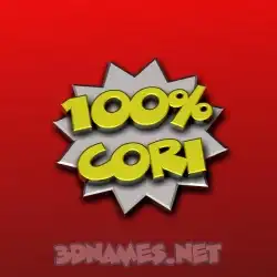 cori in 100 Percent style - 3D name wallpaper