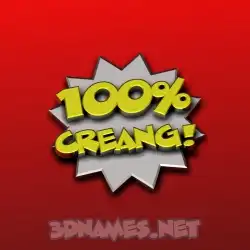 creang in 100 Percent style - 3D name wallpaper