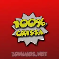 crissa in 100 Percent style - 3D name wallpaper