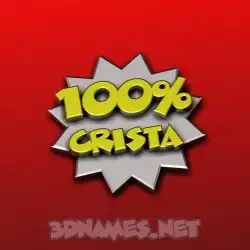 crista in 100 Percent style - 3D name wallpaper