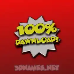 dawnload in 100 Percent style - 3D name wallpaper