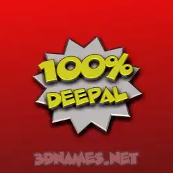 deepal in 100 Percent style - 3D name wallpaper