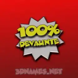 devaunte in 100 Percent style - 3D name wallpaper
