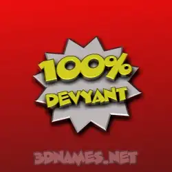 devyant in 100 Percent style - 3D name wallpaper