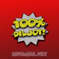 diljot in 100 Percent style - 3D name wallpaper