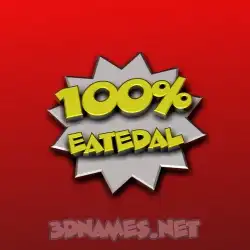 eatedal in 100 Percent style - 3D name wallpaper