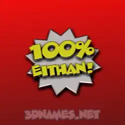 eithan in 100 Percent style - 3D name wallpaper