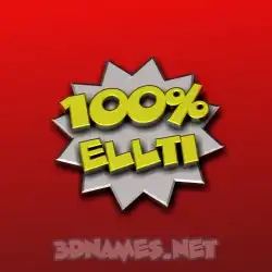 ellti in 100 Percent style - 3D name wallpaper