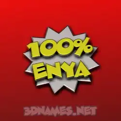 enya in 100 Percent style - 3D name wallpaper
