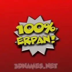 erpan in 100 Percent style - 3D name wallpaper