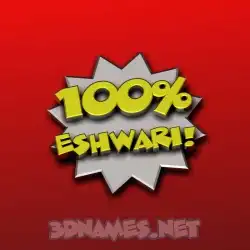 eshwari in 100 Percent style - 3D name wallpaper
