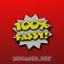 fassy in 100 Percent style - 3D name wallpaper