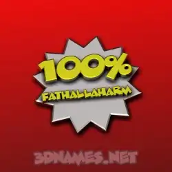 fathallaharm in 100 Percent style - 3D name wallpaper