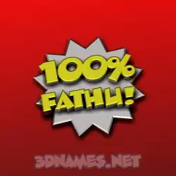 fathu in 100 Percent style - 3D name wallpaper
