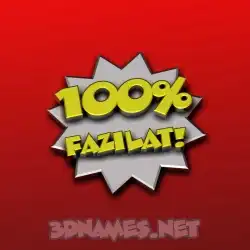 fazilat in 100 Percent style - 3D name wallpaper