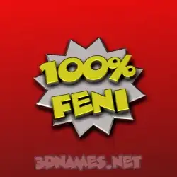 feni in 100 Percent style - 3D name wallpaper
