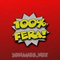 fera in 100 Percent style - 3D name wallpaper