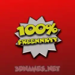 freennkyy in 100 Percent style - 3D name wallpaper