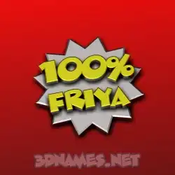 friya in 100 Percent style - 3D name wallpaper