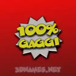 gaggi in 100 Percent style - 3D name wallpaper