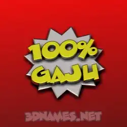 gaju in 100 Percent style - 3D name wallpaper