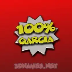 garcia in 100 Percent style - 3D name wallpaper
