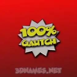 gautch in 100 Percent style - 3D name wallpaper