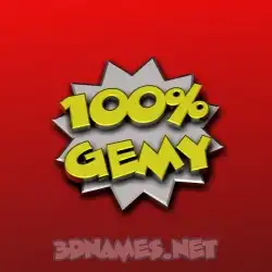 gemy in 100 Percent style - 3D name wallpaper