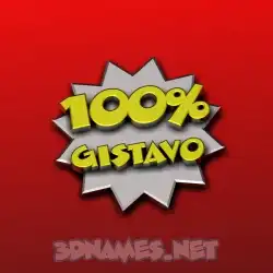 gistavo in 100 Percent style - 3D name wallpaper