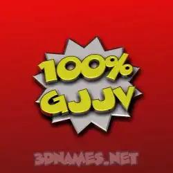 gjjv in 100 Percent style - 3D name wallpaper