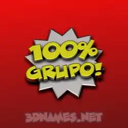 grupo in 100 Percent style - 3D name wallpaper