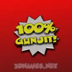 gunjit in 100 Percent style - 3D name wallpaper