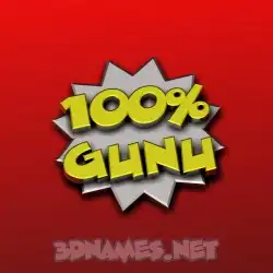 gunu in 100 Percent style - 3D name wallpaper