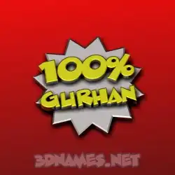 gurhan in 100 Percent style - 3D name wallpaper