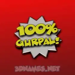 gurpal in 100 Percent style - 3D name wallpaper