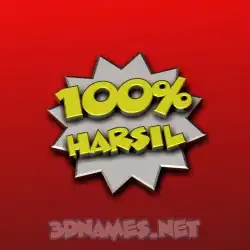 harsil in 100 Percent style - 3D name wallpaper