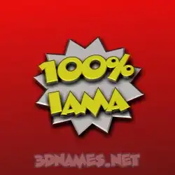 iama in 100 Percent style - 3D name wallpaper