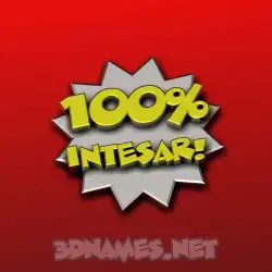 intesar in 100 Percent style - 3D name wallpaper