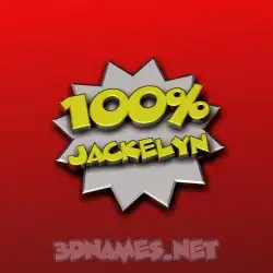 jackelyn in 100 Percent style - 3D name wallpaper