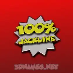 jackline in 100 Percent style - 3D name wallpaper