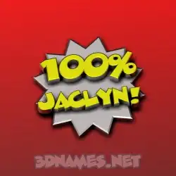 jaclyn in 100 Percent style - 3D name wallpaper