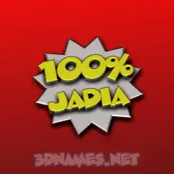 jadia in 100 Percent style - 3D name wallpaper