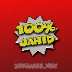 jahid in 100 Percent style - 3D name wallpaper