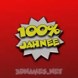 jahnee in 100 Percent style - 3D name wallpaper