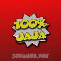 jaja in 100 Percent style - 3D name wallpaper